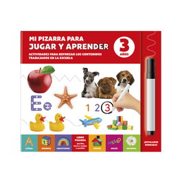 EDITORIAL IMAGILAND, MI PIZARRA PARA JUGAR Y APRENDER 3 AÑOS