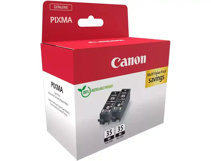 Canon PGI-35 - Tinta negra original multipack 2 unidades para impresoras Pixma IP100, IP110, TR150, Maxify BX110 Canon PGI-35 - Tinta negra original multipack 2 unidades para impresoras Pixma IP100, IP110, TR150, Maxify BX110