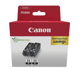 Canon Tinta Twin Pack Negro PGI 35BK para Pixma IP100-110, TR150 (Pack 2)