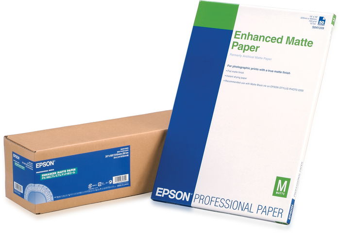 Epson GF Papel Enhanced Matte, 24" x 30,5m, 189 g/m2 Epson GF Papel Enhanced Matte, 24" x 30,5m, 189 g/m2