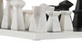 DKD Home Decor Juego de Ajedrez de Mármol 33x33x1,5 cm Dorado y Blanco con Piezas de 10 cm