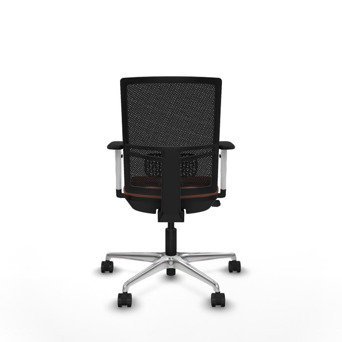 PIQUERAS Y CRESPO Silla de oficina Yunquera con mecanismo Sincro/Traslack, Marrón y Negro