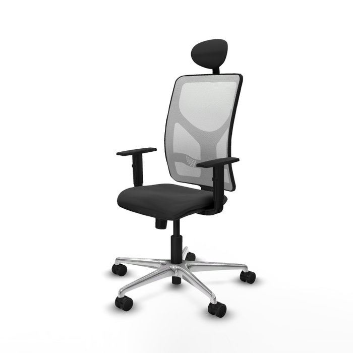 PIQUERAS Y CRESPO Silla de oficina Motilla con mecanismo Sincro, Gris oscuro y Blanco PIQUERAS Y CRESPO Silla de oficina Motilla con mecanismo Sincro, Gris oscuro y Blanco