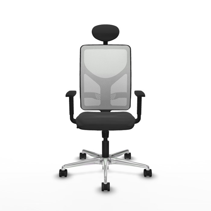 PIQUERAS Y CRESPO Silla de oficina Motilla con mecanismo Sincro, Gris oscuro y Blanco PIQUERAS Y CRESPO Silla de oficina Motilla con mecanismo Sincro, Gris oscuro y Blanco