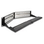 DeLOCK Patchpanel Keystone 48 puertos en ángulo 2U Negro