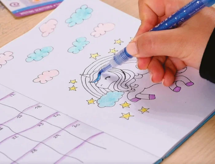 Carioca Rotulador Glitter Purpurina Caja 6 Unidades Colores Surtidos Punta 1 mm