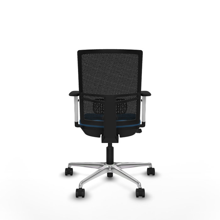 PIQUERAS Y CRESPO Silla de oficina Yunquera con mecanismo Sincro/Traslack Azul claro