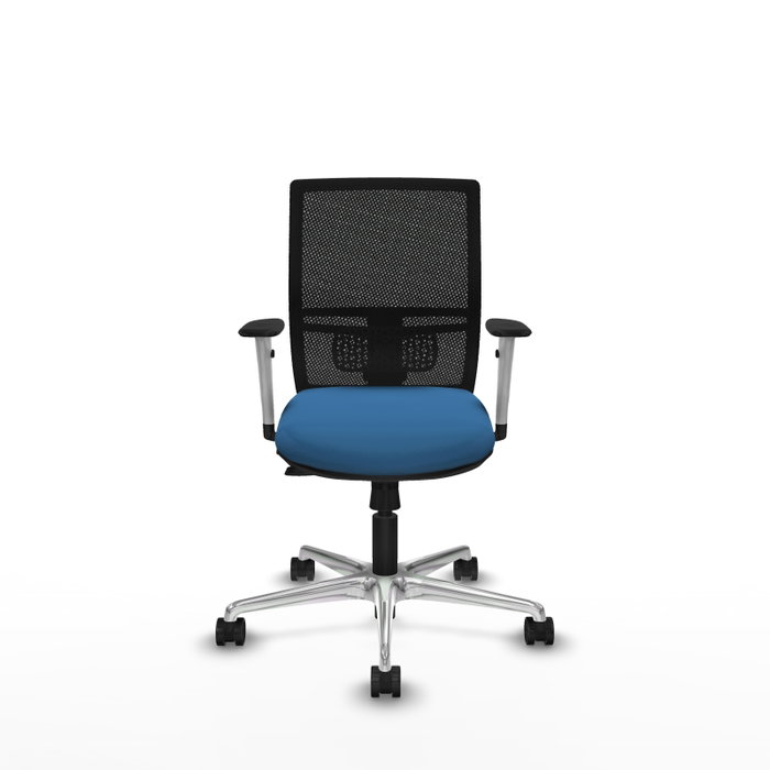 PIQUERAS Y CRESPO Silla de oficina Yunquera con mecanismo Sincro/Traslack Azul claro