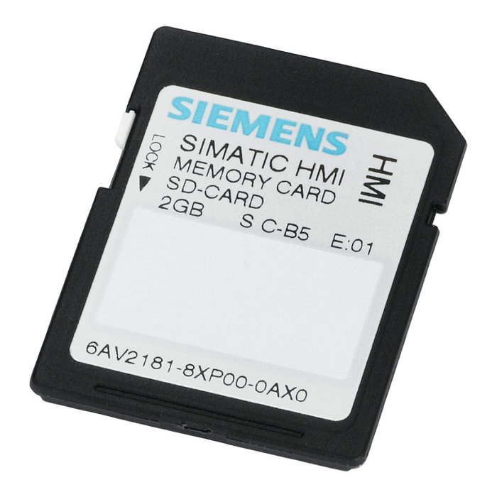 Siemens SIMATIC HMI Memory Card SD-Karte 2GB 6AV2181-8XP00-0AX0 Siemens SIMATIC HMI Memory Card SD-Karte 2GB 6AV2181-8XP00-0AX0