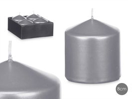 Acorde Vela Taco Plata 8 cm (Set de 24)