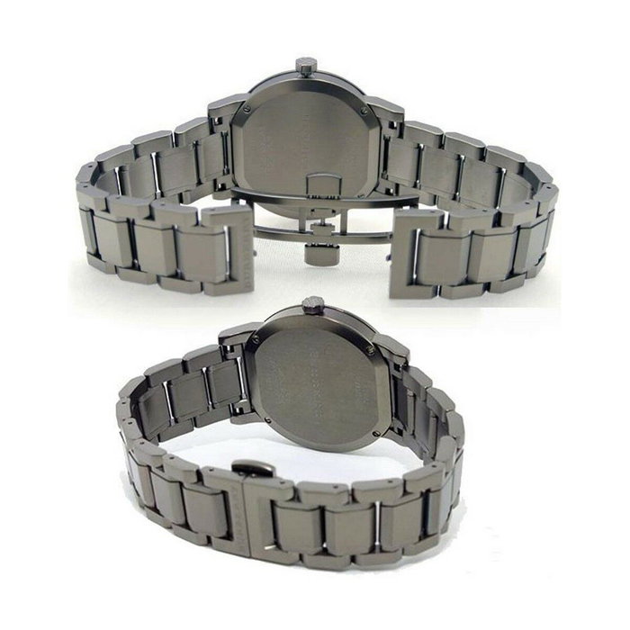 Burberry BU9007 Reloj Analógico para Mujer en Acero Inoxidable Gris