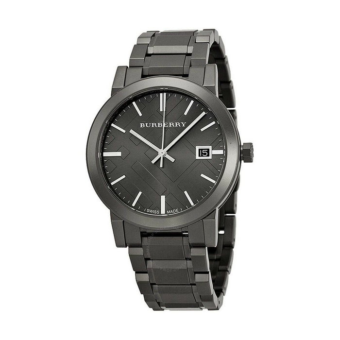 Burberry BU9007 Reloj Analógico para Mujer en Acero Inoxidable Gris