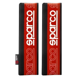 Abc Juego de 2 almohadillas para cinturón Sparco modelo SPC rojo y negro