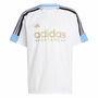 Camiseta de Manga Corta Hombre Adidas Tiro Nations Blanco