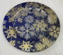 DKD Home Decor Centro de Mesa Nieve Surtido de 2 Unidades (Azul y Dorado)