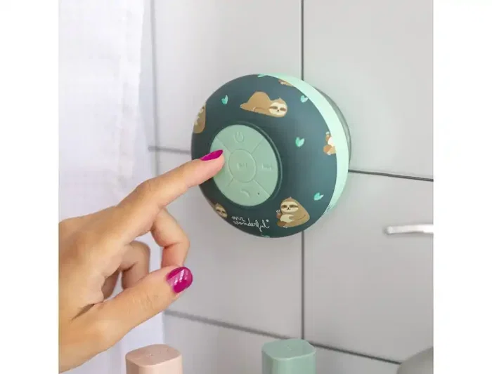 Wondee Mr. Wonderful Altavoz Bluetooth Portátil con Ventosa, Impermeable IPX4, Batería Recargable, 5-6h Autonomía