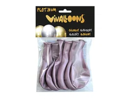 Blanca Globo 100% Latex Biodegradable Rosa Medianoche Blister de 6 Unidades