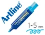 Artline Rotulador Fluorescente EKS-600 Azul Fluor Punta Biselada Trazo 1-5 mm Multisuperficie