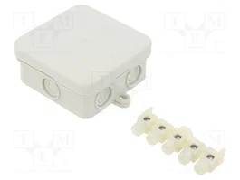 OBO Bettermann OBO A 8 5 Caja de derivación con regleta de bornes 75x75x36 PE lgr 2000024