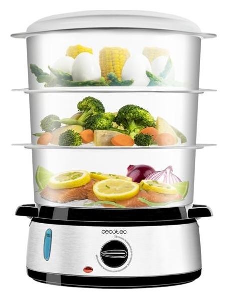 Cecotec Vapovita 3000 Inox Vaporera Eléctrica 800 W Cecotec Vapovita 3000 Inox Vaporera Eléctrica 800 W