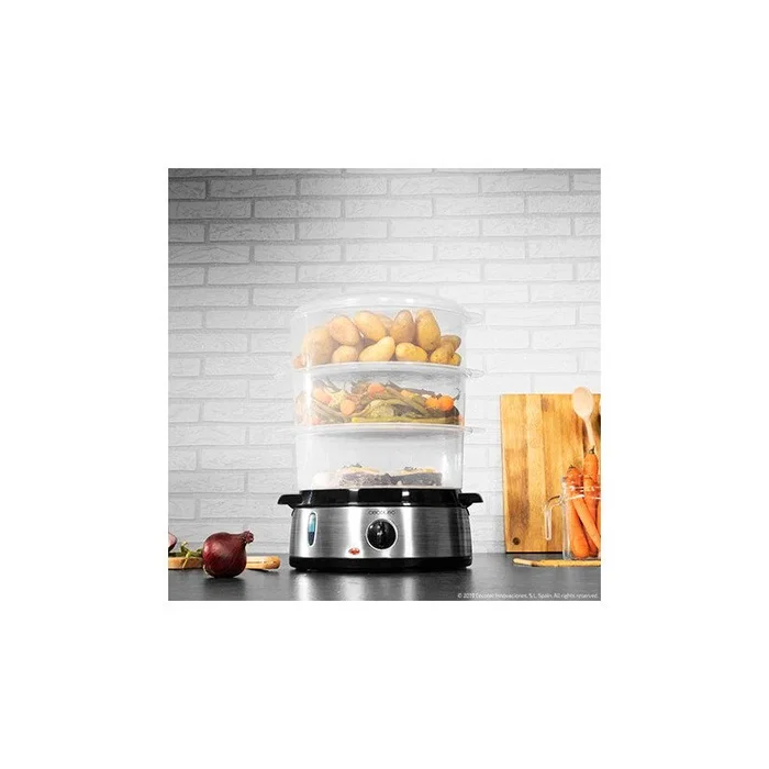 Cecotec Vapovita 3000 Inox Vaporera Eléctrica 800 W Cecotec Vapovita 3000 Inox Vaporera Eléctrica 800 W