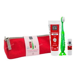 Naturabio Cosmetics - Estuche Rojo Higiene Bucal para Niños