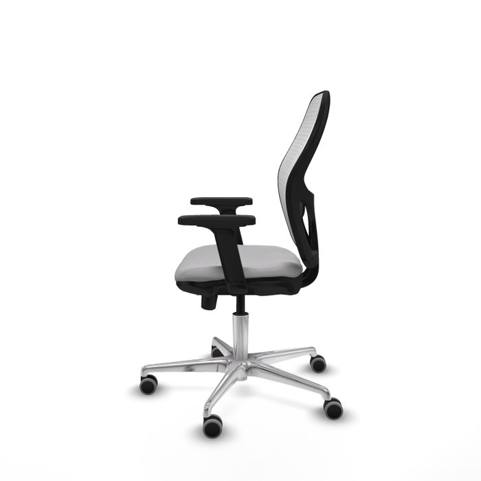 PIQUERAS Y CRESPO Silla de oficina Jorquera con mecanismo Sincro/Traslack Gris y Blanco
