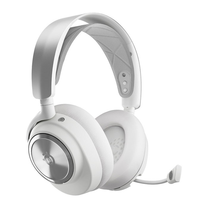 SteelSeries Arctis Nova Pro Wireless Plata, Blanco