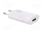 GOOBAY Adaptador de alimentación 5W con salida USB y USB micro, blanco