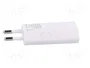 GOOBAY Adaptador de alimentación 5W con salida USB y USB micro, blanco