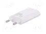 GOOBAY Adaptador de alimentación 5W con salida USB y USB micro, blanco