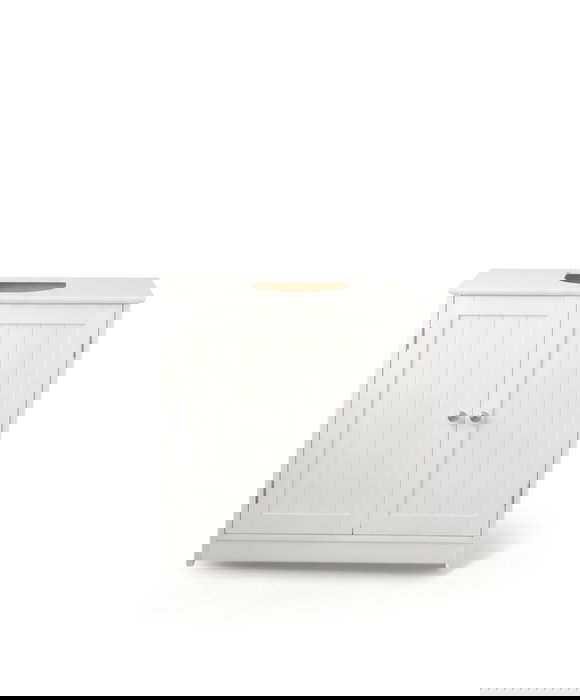 Inde Mueble de Lavabo con Puerta en Color Blanco Moblekit