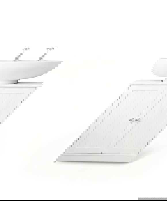 Inde Mueble de Lavabo con Puerta en Color Blanco Moblekit