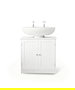 Inde Mueble de Lavabo con Puerta en Color Blanco Moblekit