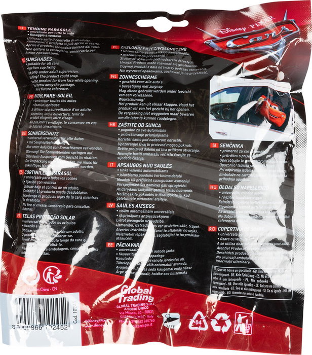 Licensing Par de Cortinas Laterales Disney Cars 44x35 cm Licensing Par de Cortinas Laterales Disney Cars 44x35 cm