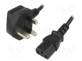 ESPE Cable de alimentación H03VV-F 3x0,75mm2 BS 1363 (G) a IEC C13 1,5m