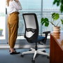 PIQUERAS Y CRESPO Silla de oficina Zulema Pistacho y Gris