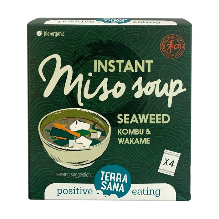 TERRASANA Sopa de miso instantánea Vegan 4 sobres de 10 g