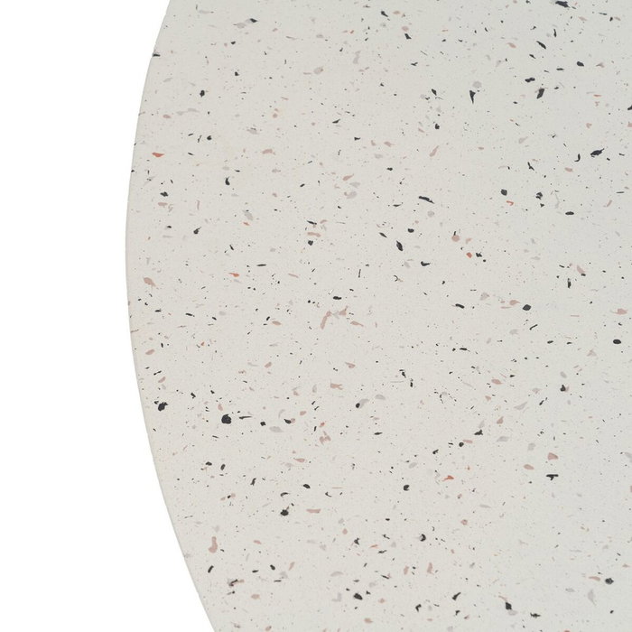 Ixia Mesa de centro blanca de fibra de magnesio 90 x 90 x 40 cm