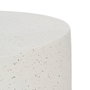 Ixia Mesa de centro blanca de fibra de magnesio 90 x 90 x 40 cm