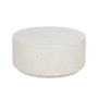 Ixia Mesa de centro blanca de fibra de magnesio 90 x 90 x 40 cm