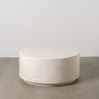 Ixia Mesa de centro blanca de fibra de magnesio 90 x 90 x 40 cm
