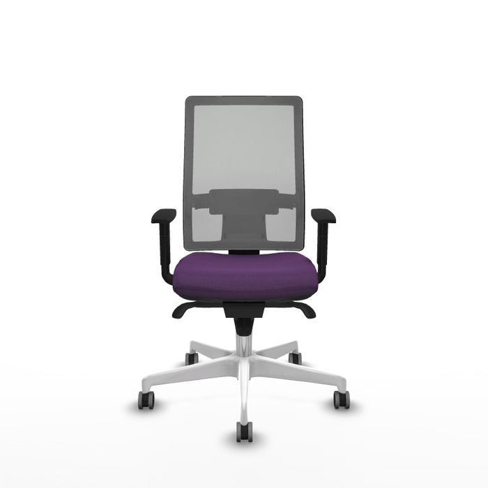 PIQUERAS Y CRESPO Silla de oficina Horna Morada con Malla Gris PIQUERAS Y CRESPO Silla de oficina Horna Morada con Malla Gris