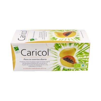 CIEN POR CIEN NATURAL Caricol 20Sbrs. Digestivo de Papaya Ecológica en Sobres CIEN POR CIEN NATURAL Caricol 20Sbrs. Digestivo de Papaya Ecológica en Sobres