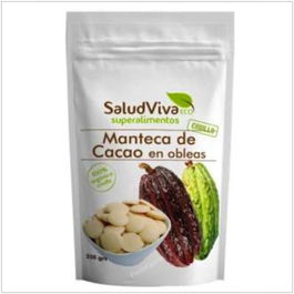 SALUD VIVA Manteca de Cacao en Obleas 250gr Bio Sin Gluten Vegano