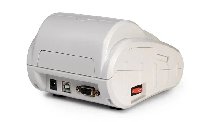 Safescan TP-230 Impresora de Etiquetas Térmica, Resolución 203 x 203 DPI, Velocidad 60 mm/s, Conexión por Cable USB, Color Blanco