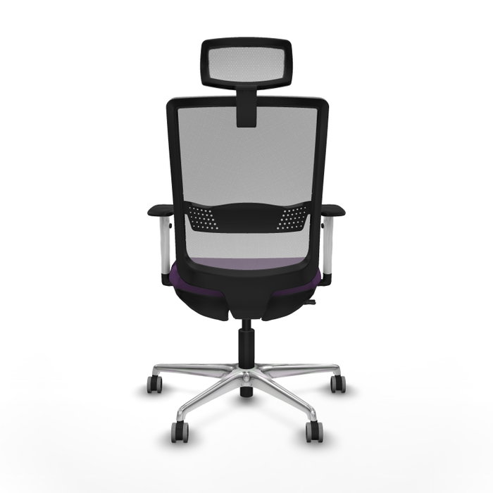 PIQUERAS Y CRESPO Silla de oficina Haches con mecanismo Sincro/Traslack, Morado y Gris PIQUERAS Y CRESPO Silla de oficina Haches con mecanismo Sincro/Traslack, Morado y Gris