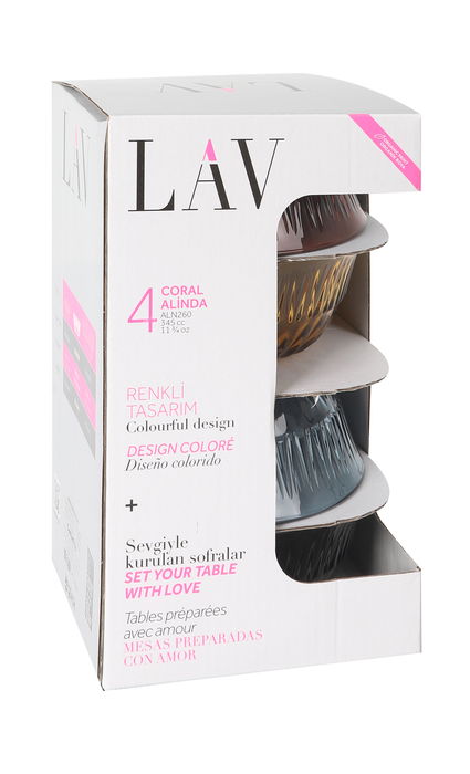 LAV Set 4 Bolsas Alinda 12.5Cm 345Cc 12.3x5.1Cm (6 Cajas)