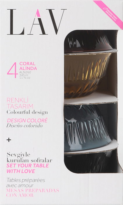 LAV Set 4 Bolsas Alinda 12.5Cm 345Cc 12.3x5.1Cm (6 Cajas)