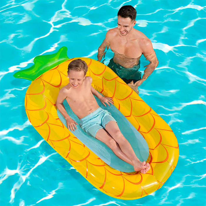 Bestway Colchoneta Hinchable Frutas con Red Color Surtido 178x103/186x112 cm +6 Años Playa y Piscina 43644